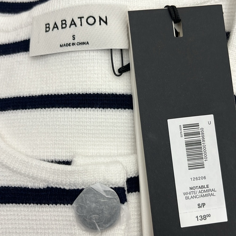 Aritzia Babaton color White admiral Notable Cardigan - Picture 3 of 7